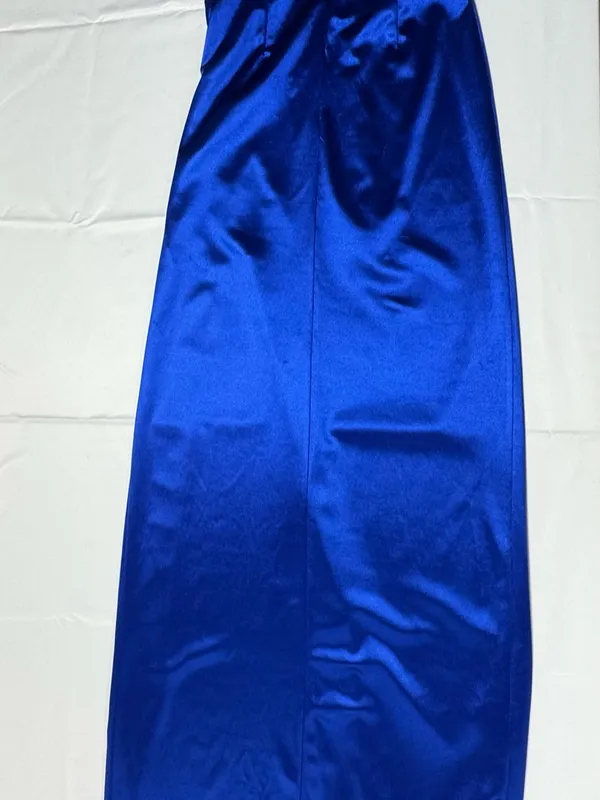 Lucy‎ in the Sky Satin Cutout Corset Maxi in Blue - Size S - NEW Without Tag. - Image 15