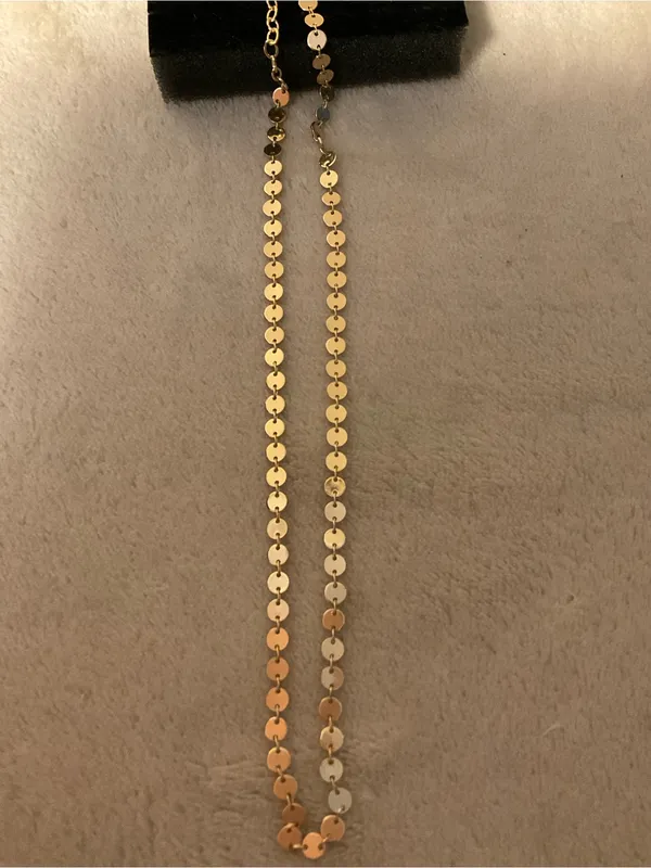 Layered Gold Disc Necklace for Women - Image 4