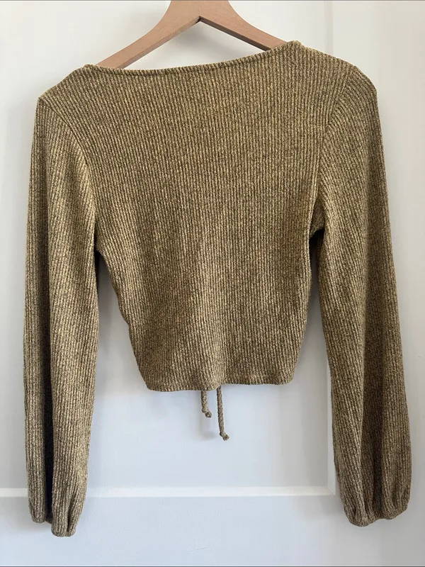 Altar’d State long sleeve rouged top - Image 5