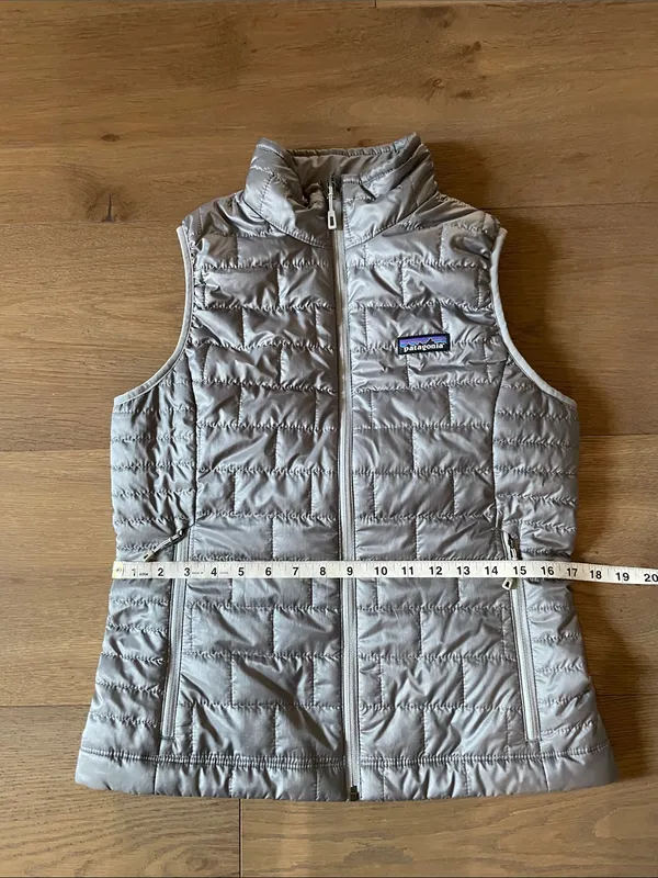 Patagonia Women’s Nano Puff Vest Size Small Gray Full Zip Insulated Puffer - Image 11