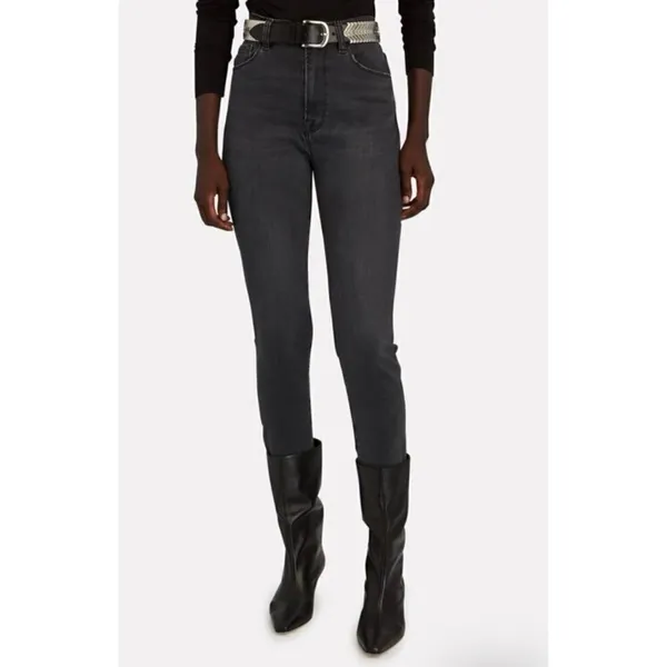 Frame Denim Ali Jeans Size 26 Gray Cheyenne High Rise‎ Cigarette Quiet Luxury - Image 12