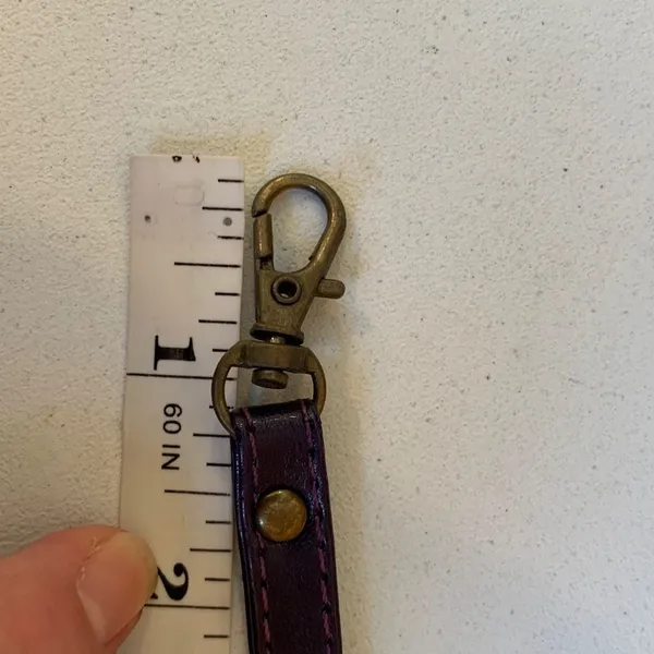 Purple Faux Leather Replacement Wristlet Wrist Bag Strap - Image 6
