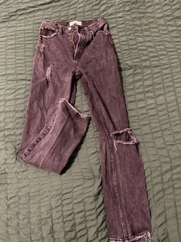 Black Abercrombie Jeans Ultra High-Rise 90s Straight - Image 4