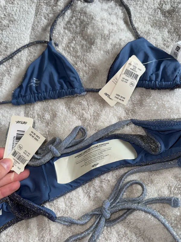 Aerie sparkle bikini set xxs - Image 3