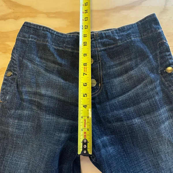 Current/Elliott + Marni "The Easy Trouser" Jean Relaxed‎ Fit Cropped Button Fly - Image 12