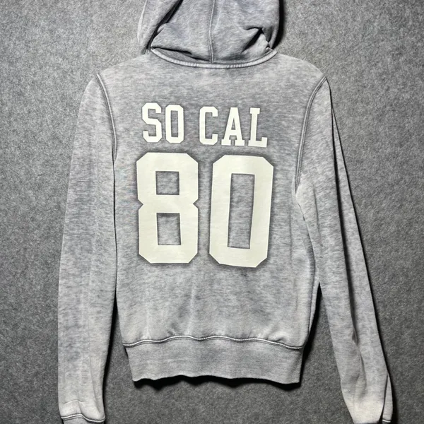 USC Her Style‎ Trojans Rhinestone Zip Up Hoodie Gray So Cal 80 Medium - Image 11