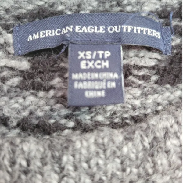 American Eagle Fairisle Nordic‎ Wool Blend Sweater Womens Soft Cozy Hygga Ski XS - Image 2