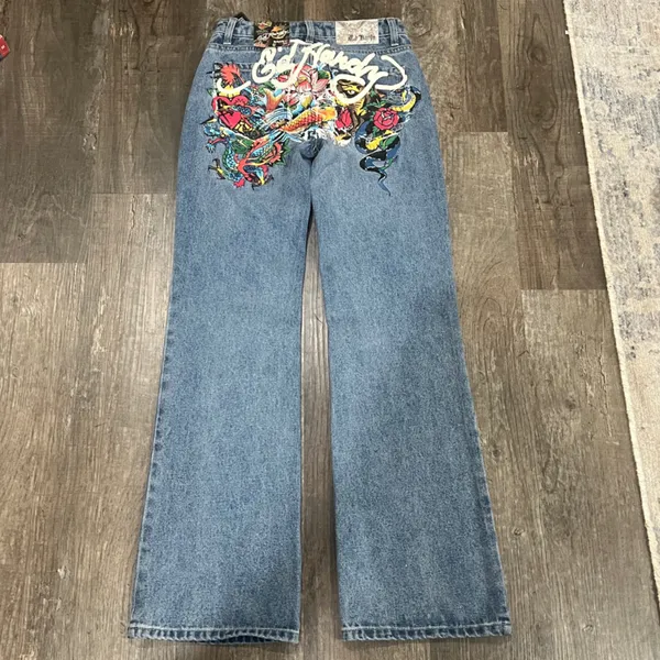 NWT Ladies Ed Hardy Denim with Vibrant Dragon Art Jeans - Image 7