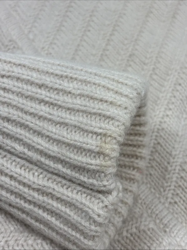 Tahari Cream Open-Front Knit Cardigan Wool Blend Sweater size M - Image 10