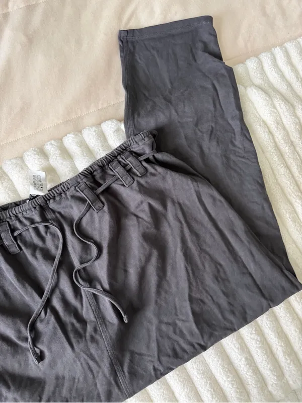 Zara Gray Drawstring Pants - Image 3