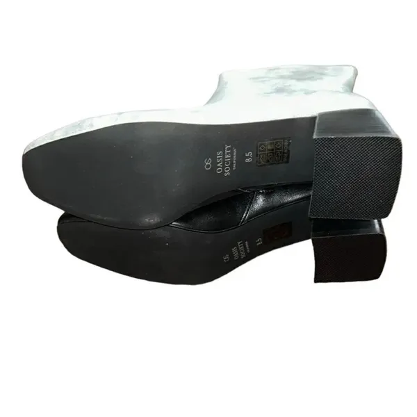 Oasis's Society Color Block Silver Black Anke Boots(Size 8.5) Silver - Image 7