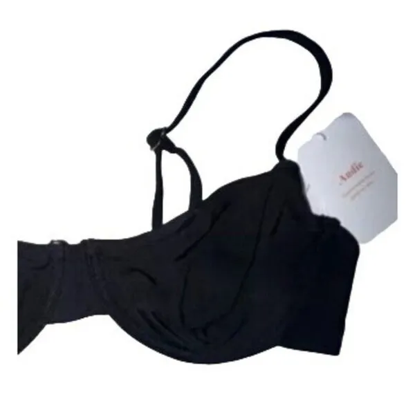 NWT Andie The Bermuda Bikini Swimsuit Underwired Top Full Bust Support S Black - Image 3