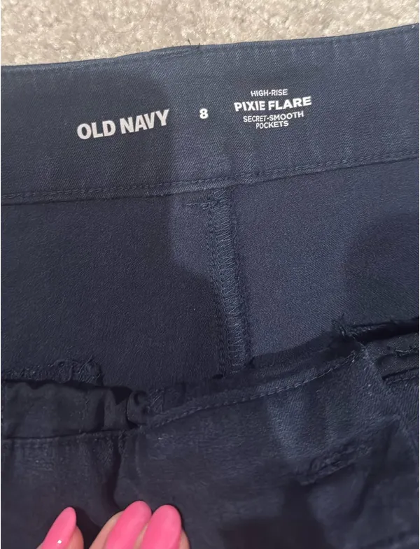 Old Navy Flare High-Rise Pixie Pants - Image 3