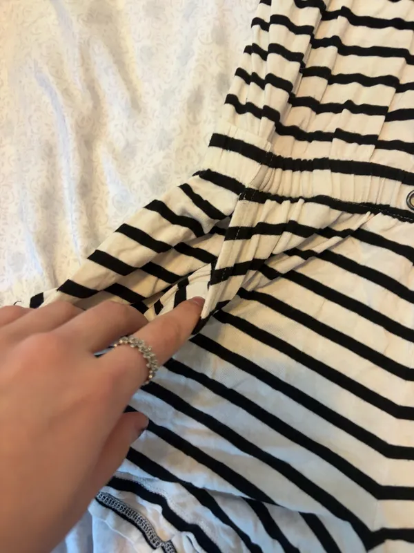 Z supply black and white shorts romper  - Image 2