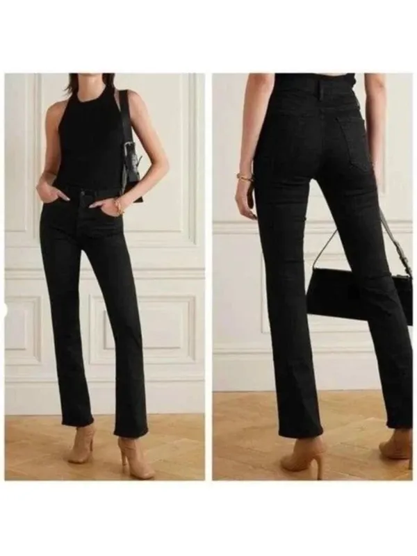 Mother Denim Black High Waisted Rider Ankle In Not Guilty Size 26 - Image 3