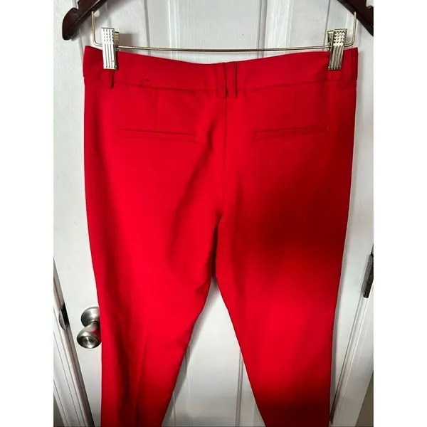 Express red editors pants skinny size 2R stylish work attire work pants dress pa - Image 4