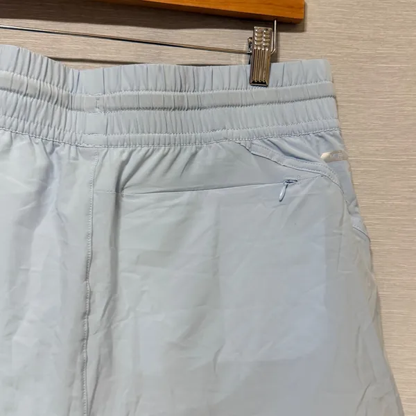 MIER Womens Running Shorts Light Blue Athletic Drawstring Pockets XL - Image 4