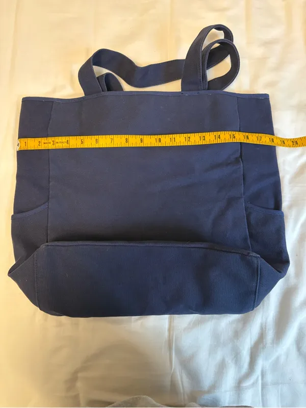Disney Navy Snowman Tote with Red & Blue Scarf - Image 6