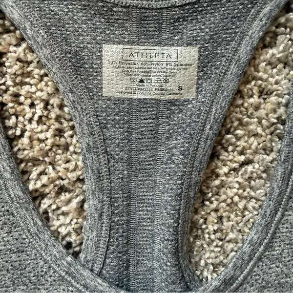 Athleta Track Tank Top Racerback Gray Women Small - Image 3