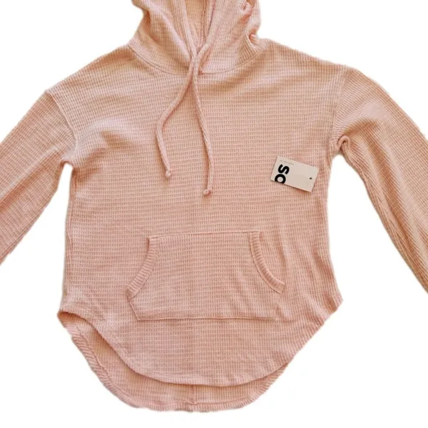 SO Hoodie Sweater Peach Kangaroo Pocket Pullover Lightweight Top Small NEW - Image 7