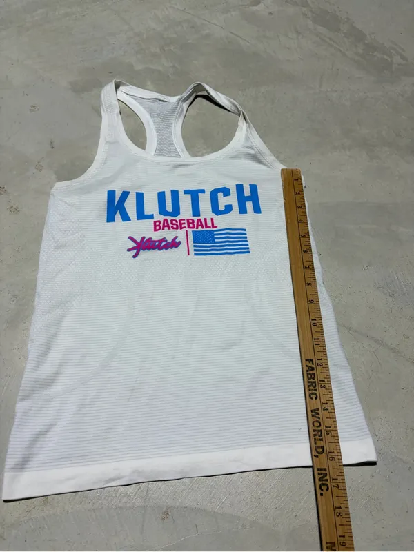 Lululemon swiftly tech White Klutch Baseball Racerback Tank Blue & Pink 6 - Image 6