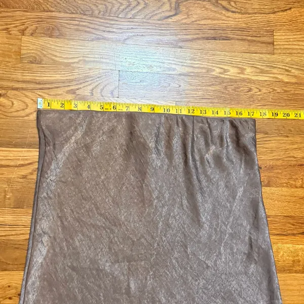 Bobeau Women’s XL Deep Taupe Satin Midi Skirt Cocktail Party Corporatecore New - Image 2