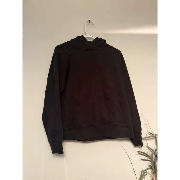 Lululemon‎ Pullover Hoodie Black Size 8 Kangaroo Pocket - Image 2