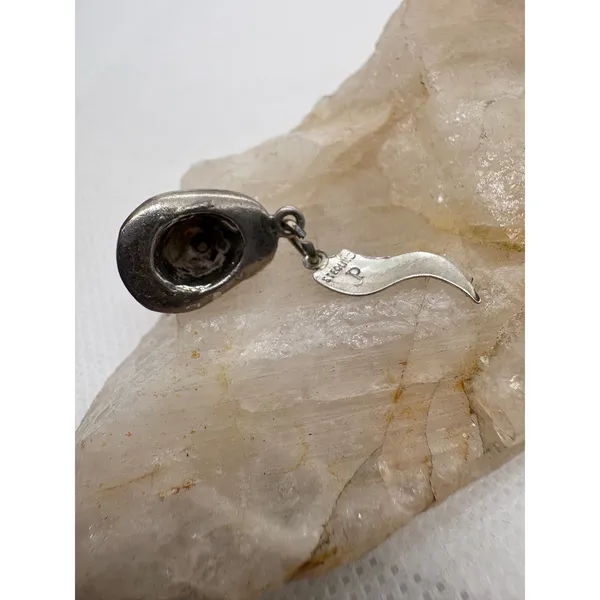 Vintage Sterling Silver Ponderosa Ranch Cowboy Hat Charm Bonanza Western 3.07g - Image 6