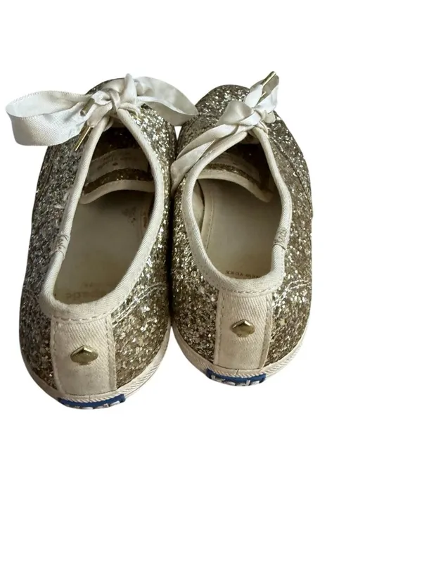 KATE SPADE x Keds Gold Glitter Sneakers Size 7 - Image 5