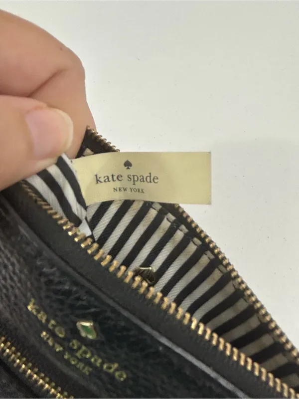 Kate Spade Black and Gold Wristlet - Image 5