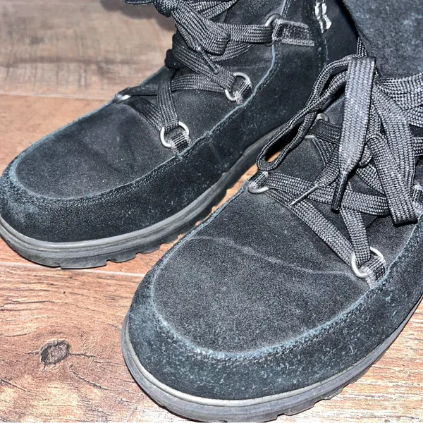 BareTraps Leather Fur-Lined Lace-Up Boots - Image 9