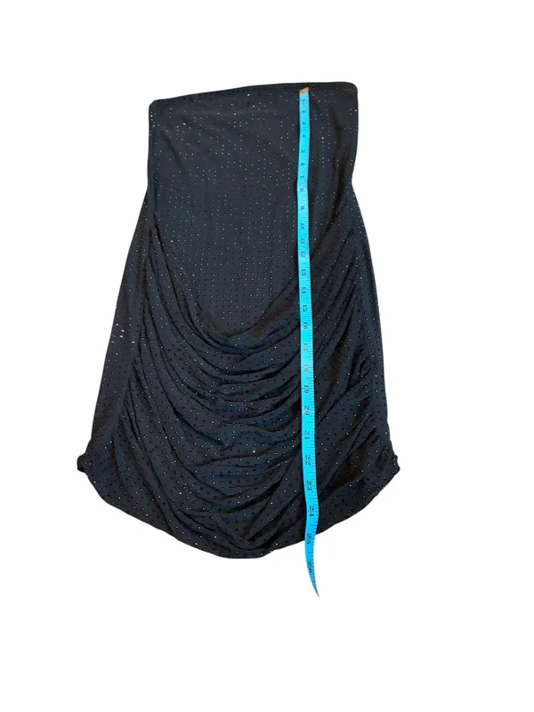 ZARA strapless black mini dress with rhinestones nwt - Image 2