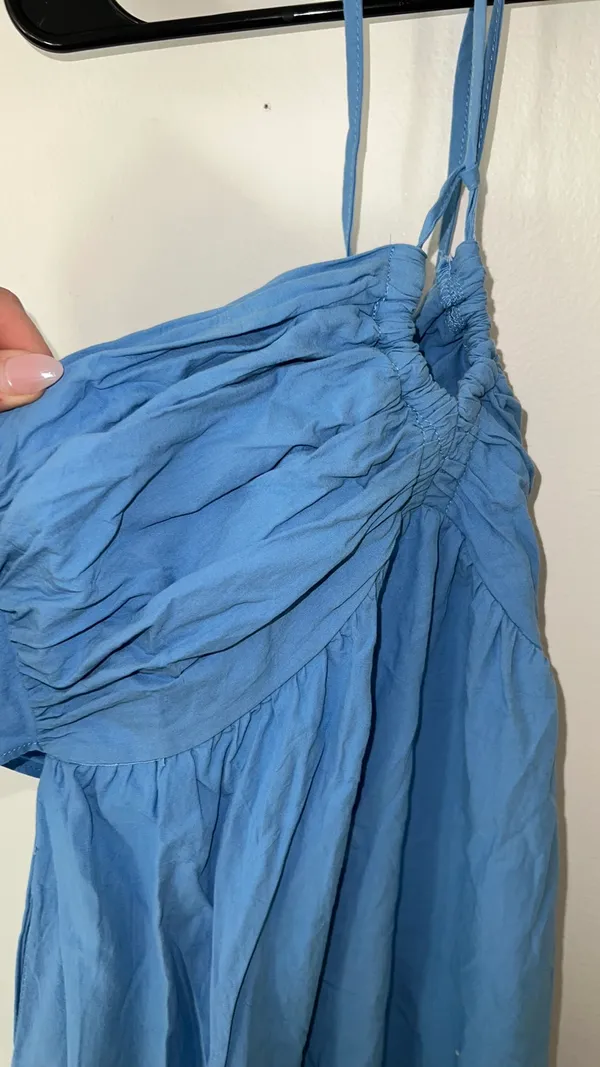 Blue Vacation Summer Dress - Image 4