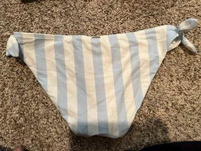 Hollister Blue and white stripped bikini - Image 4