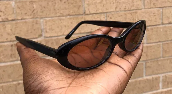 RARE Y2K Vintage 2005 Black Playboy Sunglasses Retro Preppy Goth Mcbling Classic Oval #Emo #Vampy #whimsygoth #biker #minimalist #grunge #streetwear #deadstock - Image 4