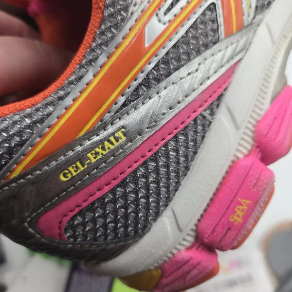 ASICS GEL-Exalt Women’s Running Shoes 8.5 Gray Pink Orange Athletic Sneakers - Image 4