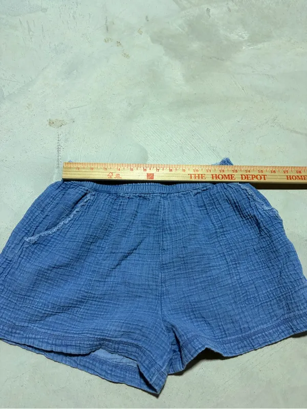 Aerie Blue Women's Gauze Lounge Shorts medium - Image 2