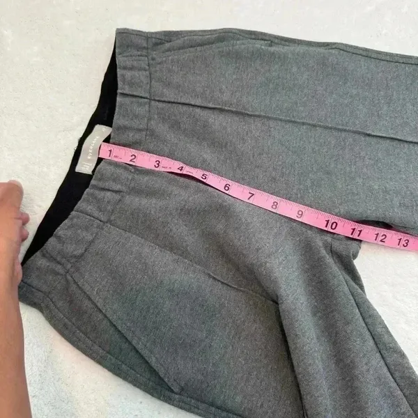 Everlane The Dream Pant XS Heather Grey Charcoal Tapered Tailored Stretch - Image 14