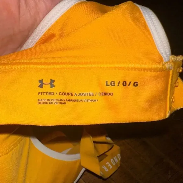 Under Armour Orange wireless compression L Athleisure sports bra - Image 3