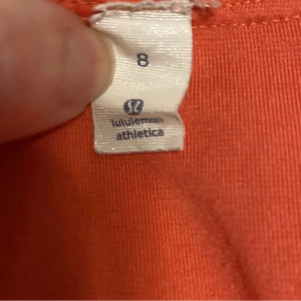 Lululemon Orange Athletic Sports Bra - Image 6