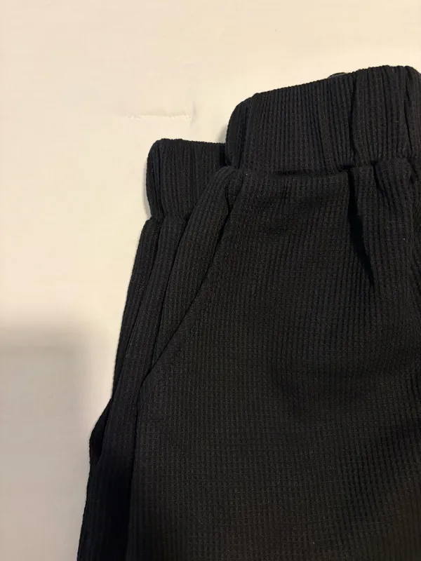 Princess Polly Black Waffle Shorts - Image 5