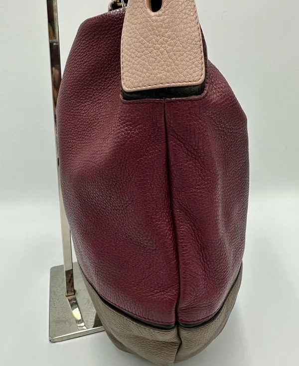 Furla Hobo Bicolor Leather Shoulder Bag - Image 3