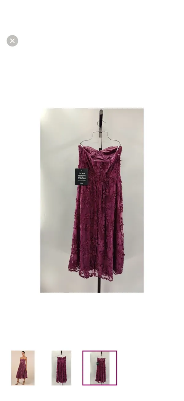 Lulus Burgundy Lace Dress - Image 3