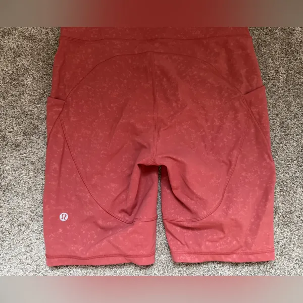 Lululemon Track and Train Short 8" *Embossed in Speckle Emboss Soft Cranberry 6 - Image 9