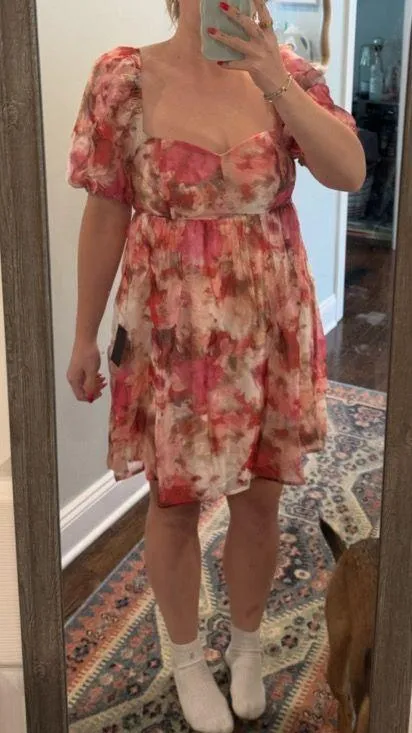 Lulus Floral Mini Dress - Image 3