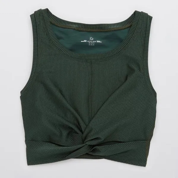 Aerie Offline SHINE Ribbed Sport Bra - Image 4