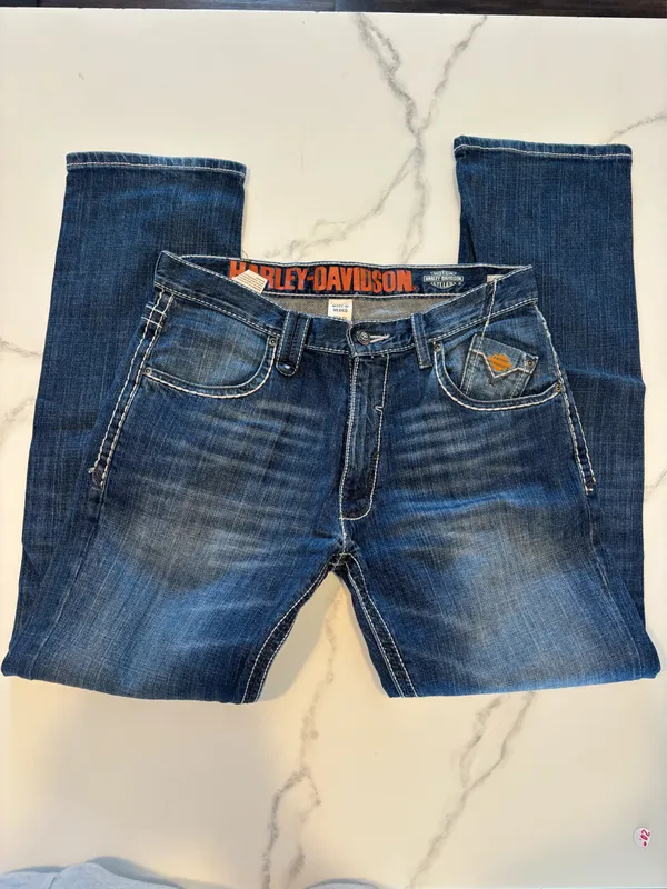 Straight leg Harley Davidson jeans - Image 2