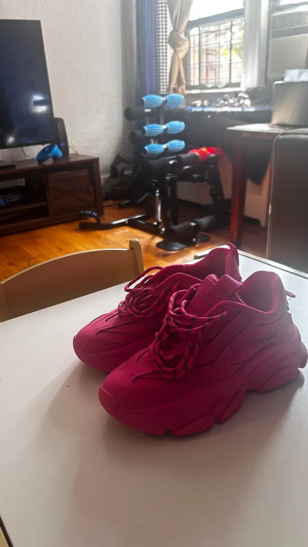 Steve Madden Possession Sneakers Hot Pink - Image 2