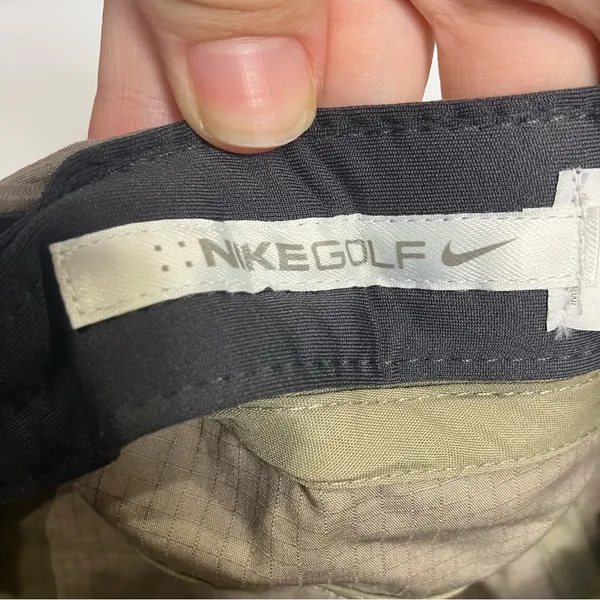 Nike‎ golf military style hat tan khaki rip stop material women’s one size - Image 7