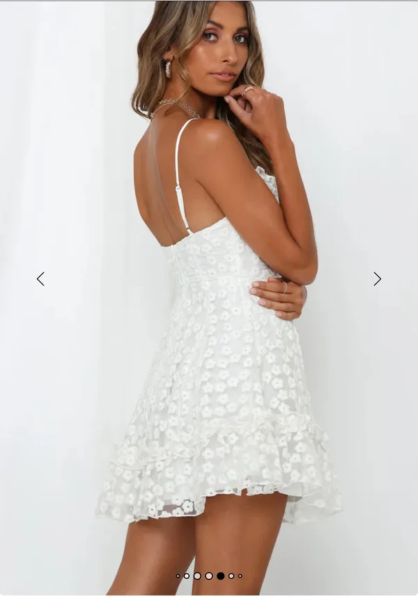 White Dress Size L - Image 5